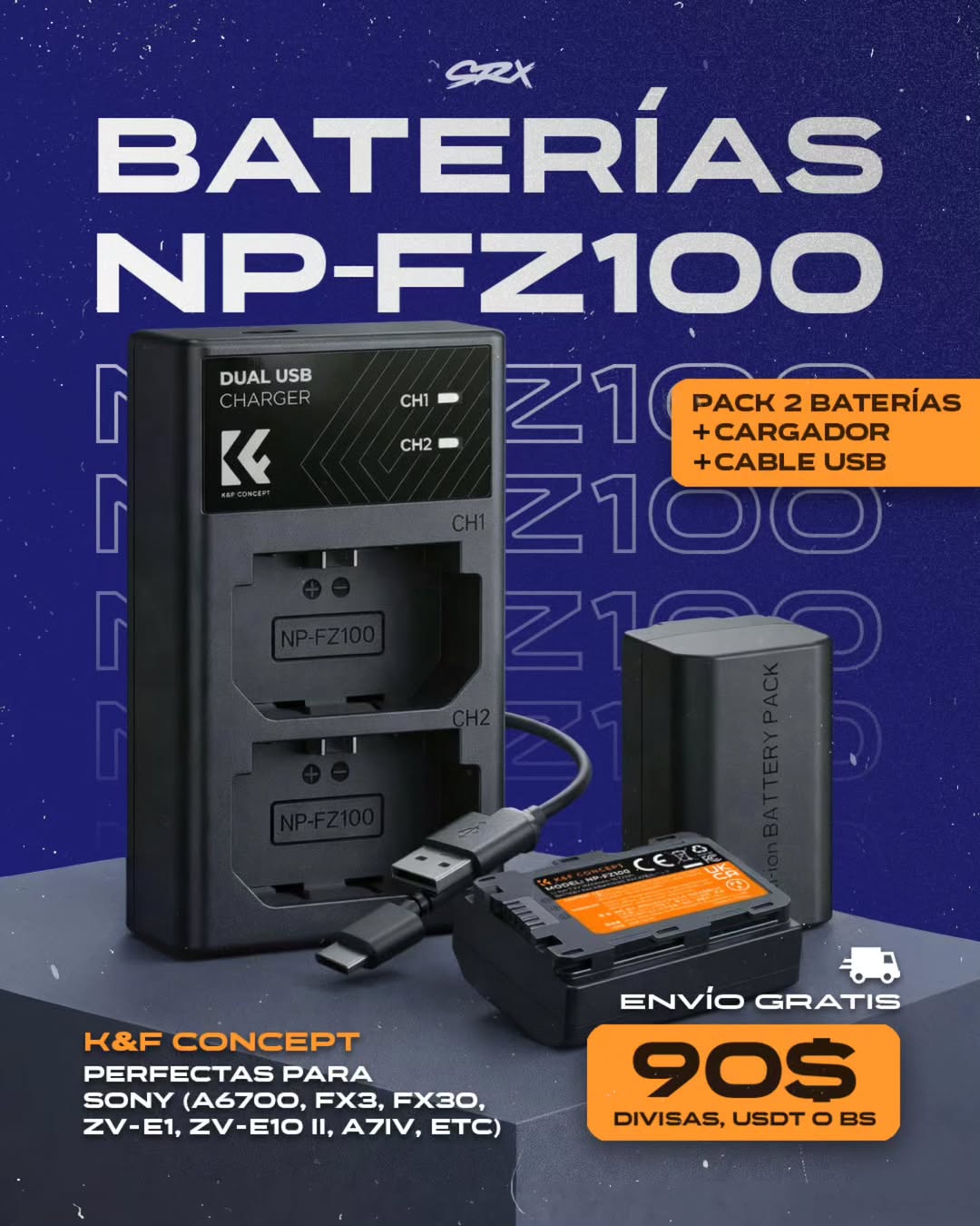 Baterias NP-FZ100